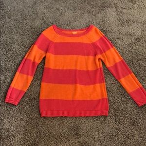 Pink and orange sweater